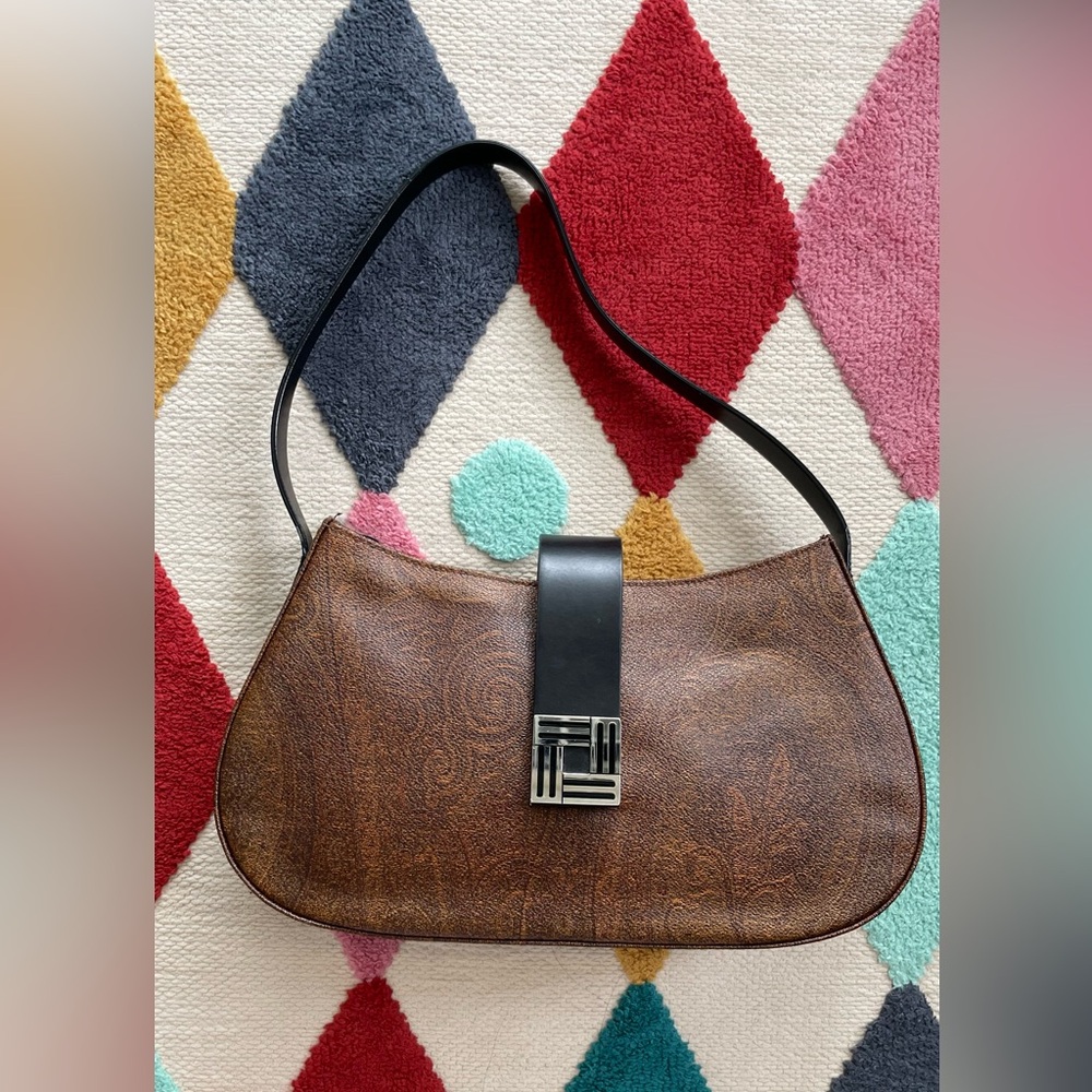 Vintage ETRO Paisley Zipped Shoulder Bag